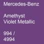 Preview: Mercedes-Benz, Amethyst Violet Metallic, 994 / 4994.